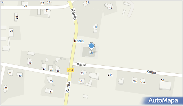 Kania, Kania, 78, mapa Kania