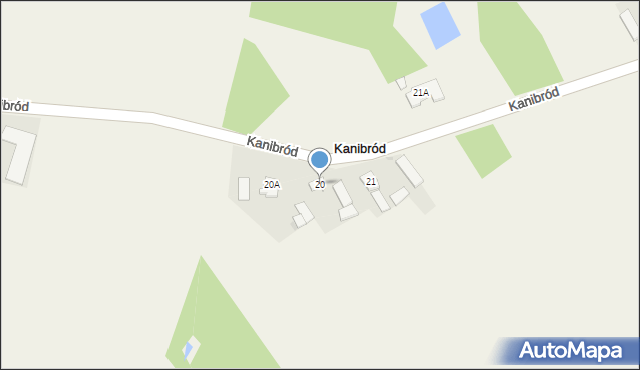 Kanibród, Kanibród, 20, mapa Kanibród