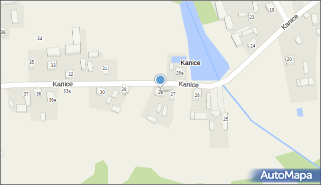 Kanice, Kanice, 28, mapa Kanice