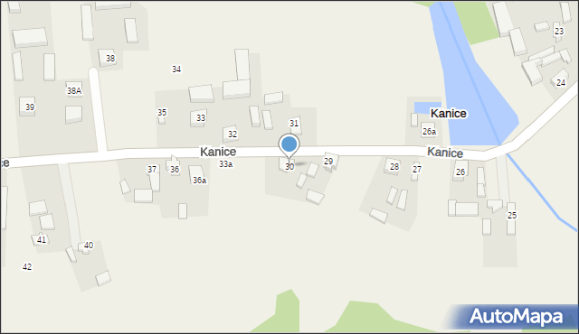 Kanice, Kanice, 30, mapa Kanice