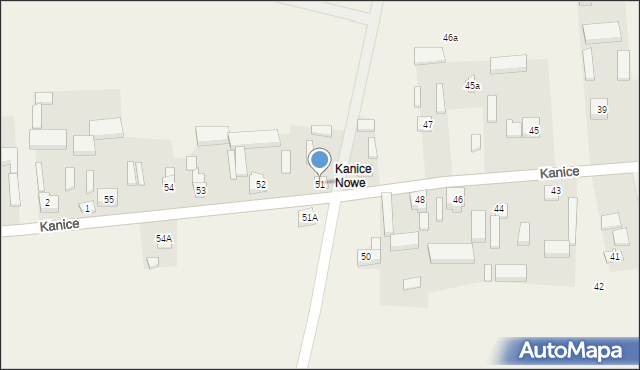 Kanice, Kanice, 51, mapa Kanice