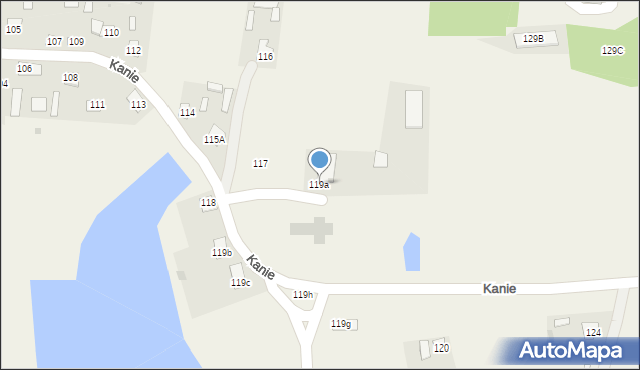 Kanie, Kanie, 119a, mapa Kanie