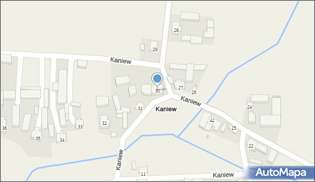 Kaniew, Kaniew, 30, mapa Kaniew