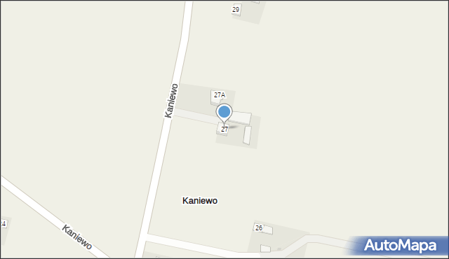 Kaniewo, Kaniewo, 27, mapa Kaniewo