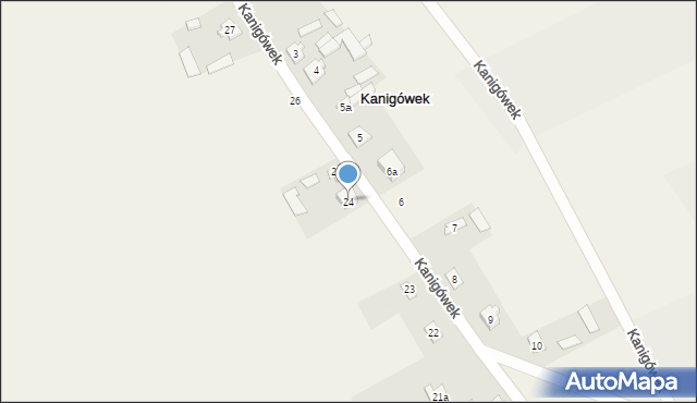 Kanigówek, Kanigówek, 24, mapa Kanigówek