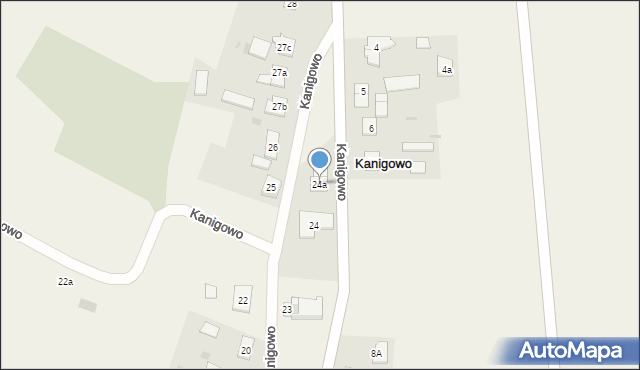 Kanigowo, Kanigowo, 24a, mapa Kanigowo