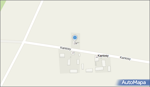 Kaniosy, Kaniosy, 13a, mapa Kaniosy