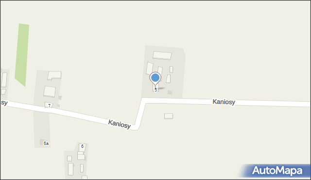 Kaniosy, Kaniosy, 5, mapa Kaniosy