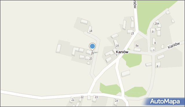 Kaniów, Kaniów, 19, mapa Kaniów