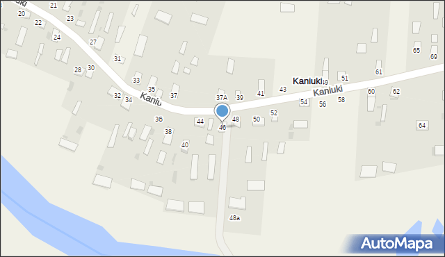 Kaniuki, Kaniuki, 46, mapa Kaniuki