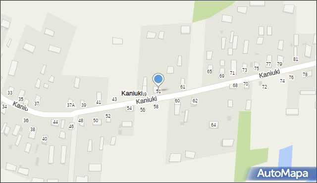 Kaniuki, Kaniuki, 51, mapa Kaniuki