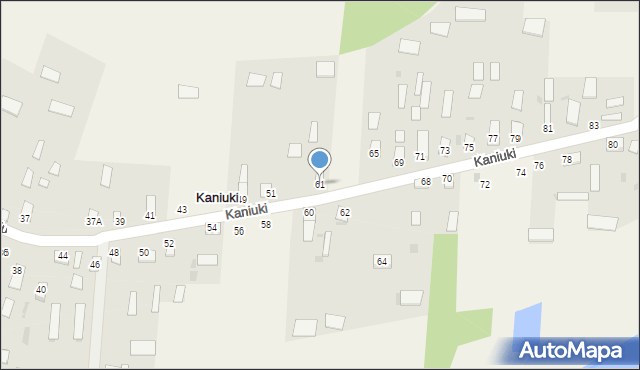 Kaniuki, Kaniuki, 61, mapa Kaniuki