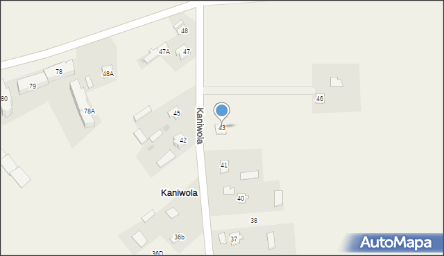 Kaniwola, Kaniwola, 43, mapa Kaniwola