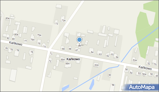 Kańkowo, Kańkowo, 65, mapa Kańkowo