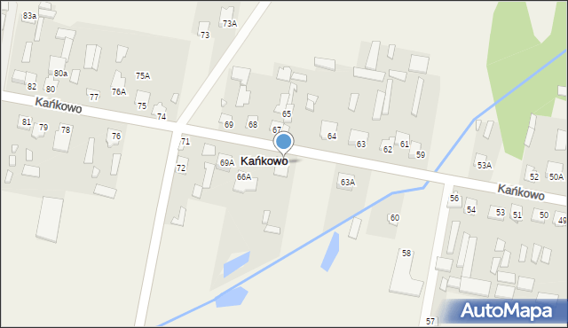 Kańkowo, Kańkowo, 66, mapa Kańkowo