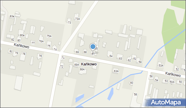 Kańkowo, Kańkowo, 67, mapa Kańkowo