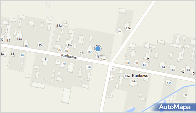 Kańkowo, Kańkowo, 75, mapa Kańkowo