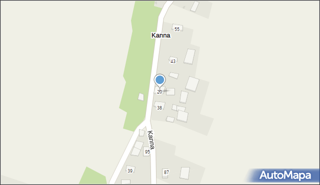 Kanna, Kanna, 20, mapa Kanna