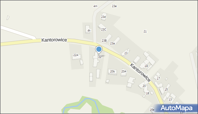 Kantorowice, Kantorowice, 22, mapa Kantorowice