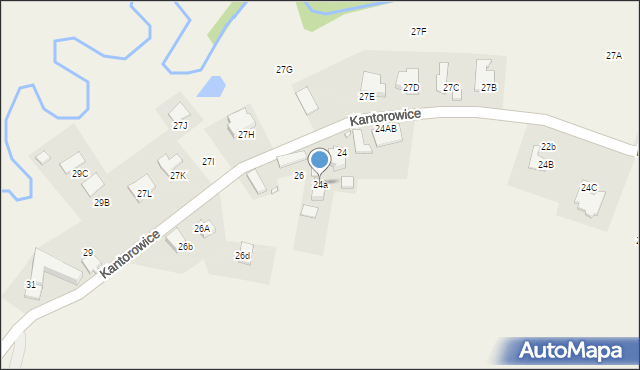 Kantorowice, Kantorowice, 24a, mapa Kantorowice