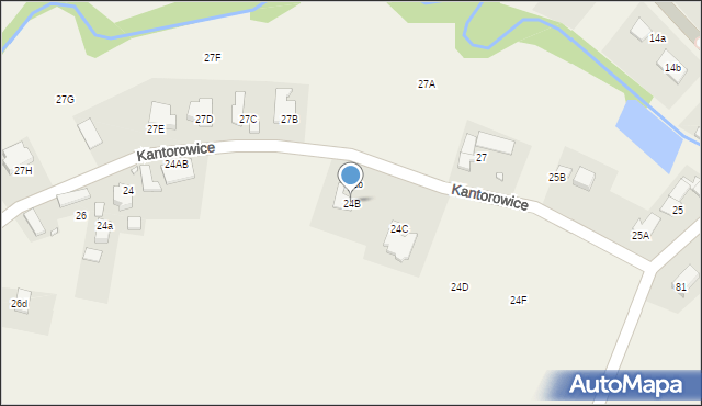 Kantorowice, Kantorowice, 24B, mapa Kantorowice