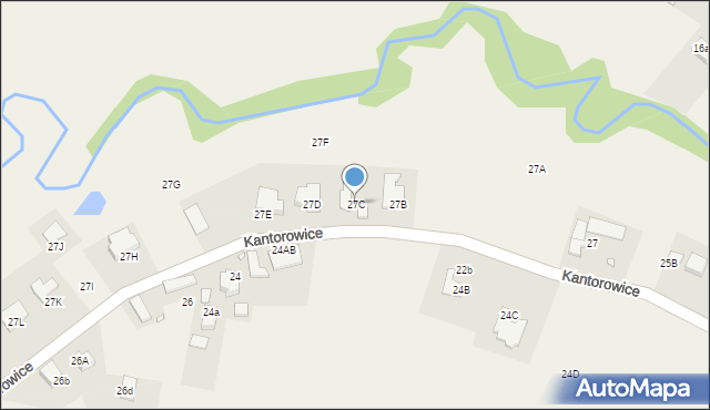 Kantorowice, Kantorowice, 27C, mapa Kantorowice