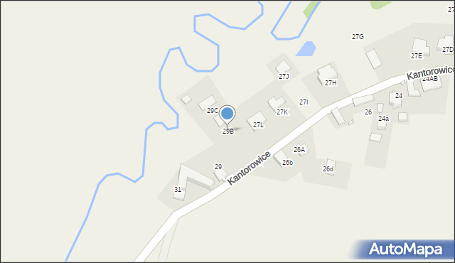 Kantorowice, Kantorowice, 29B, mapa Kantorowice