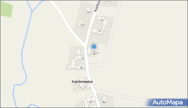 Kantorowice, Kantorowice, 34, mapa Kantorowice