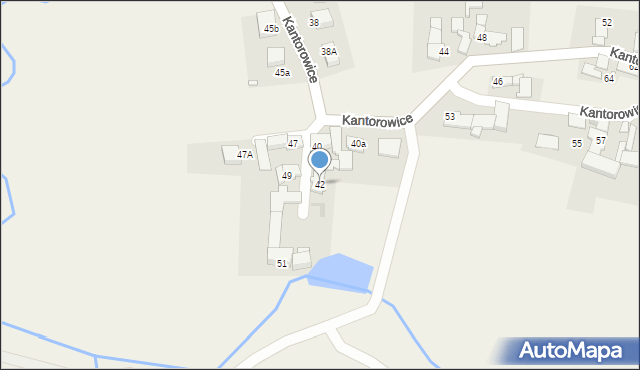 Kantorowice, Kantorowice, 42, mapa Kantorowice