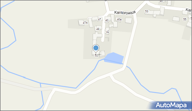 Kantorowice, Kantorowice, 51, mapa Kantorowice