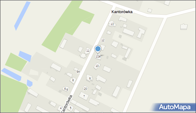 Kantorówka, Kantorówka, 11a, mapa Kantorówka