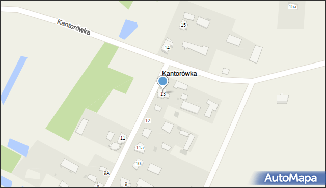 Kantorówka, Kantorówka, 13, mapa Kantorówka