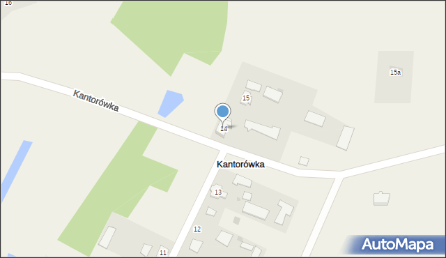 Kantorówka, Kantorówka, 14, mapa Kantorówka