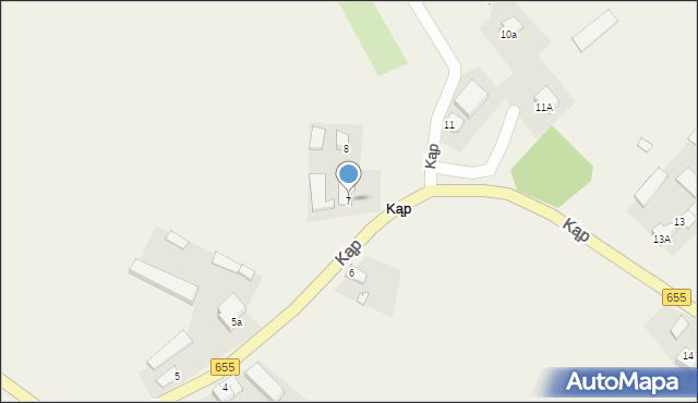 Kąp, Kąp, 7, mapa Kąp