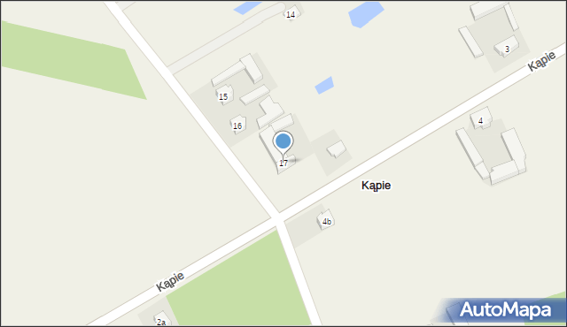 Kąpie, Kąpie, 17, mapa Kąpie