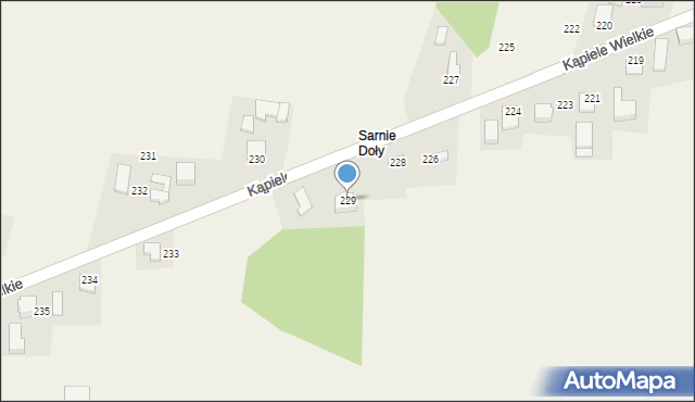 Kąpiele Wielkie, Kąpiele Wielkie, 229, mapa Kąpiele Wielkie