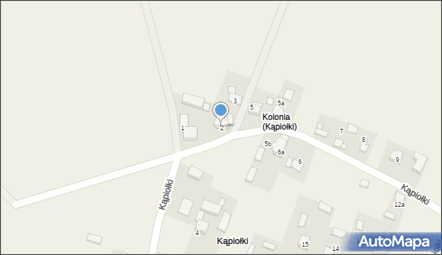 Kąpiołki, Kąpiołki, 2, mapa Kąpiołki