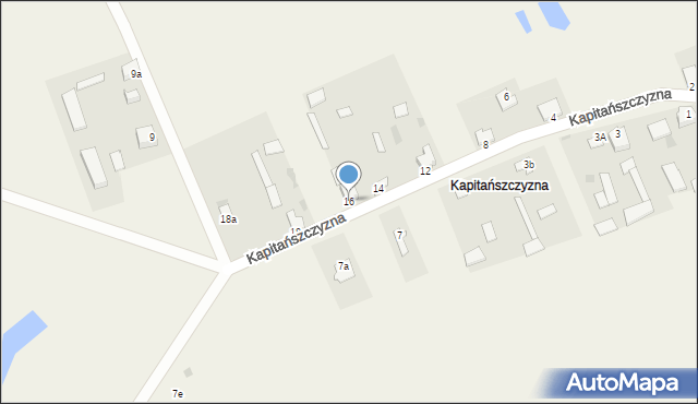 Kapitańszczyzna, Kapitańszczyzna, 16, mapa Kapitańszczyzna