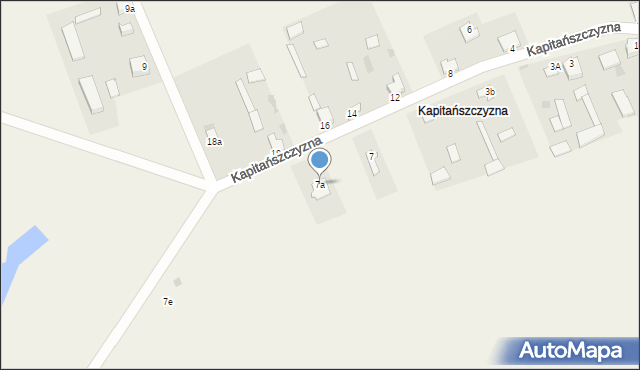 Kapitańszczyzna, Kapitańszczyzna, 7a, mapa Kapitańszczyzna