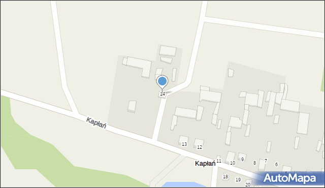 Kapłań, Kapłań, 14, mapa Kapłań