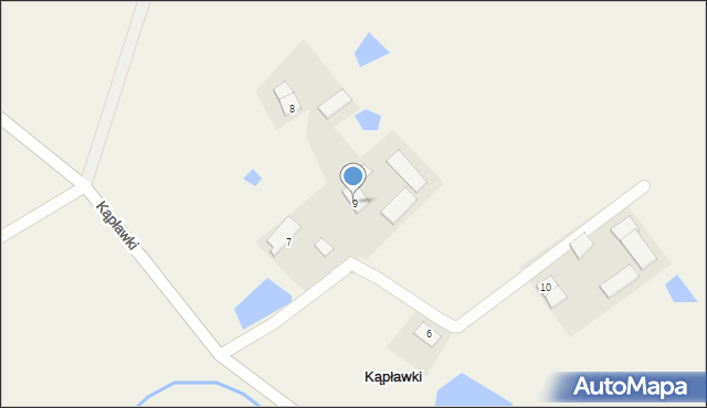 Kąpławki, Kąpławki, 9, mapa Kąpławki