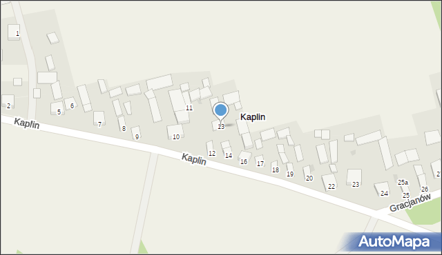 Kaplin, Kaplin, 13, mapa Kaplin