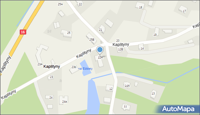 Kaplityny, Kaplityny, 12A, mapa Kaplityny