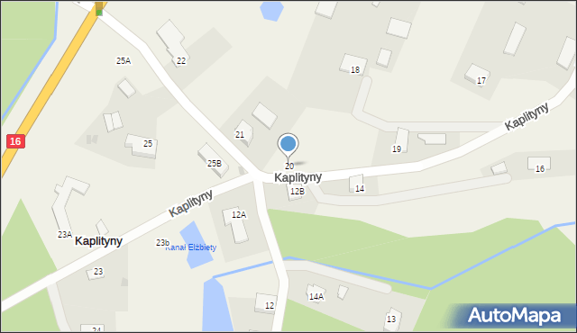 Kaplityny, Kaplityny, 20, mapa Kaplityny