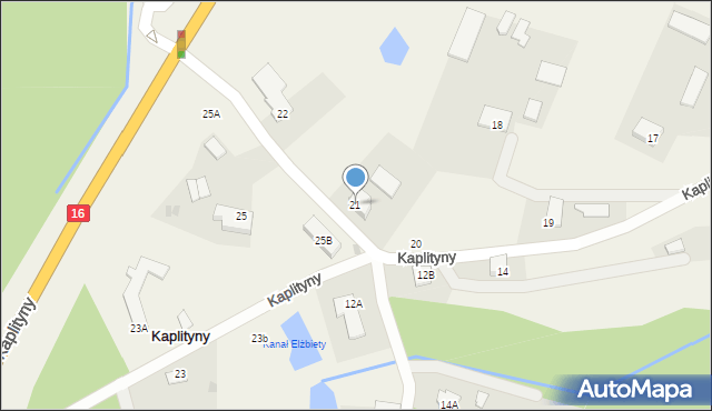 Kaplityny, Kaplityny, 21, mapa Kaplityny