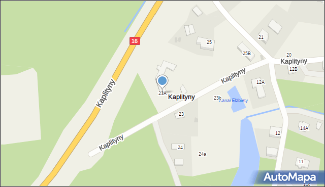 Kaplityny, Kaplityny, 23A, mapa Kaplityny