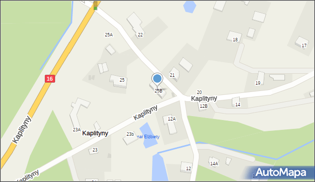 Kaplityny, Kaplityny, 25B, mapa Kaplityny