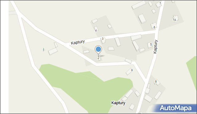 Kaptury, Kaptury, 2, mapa Kaptury