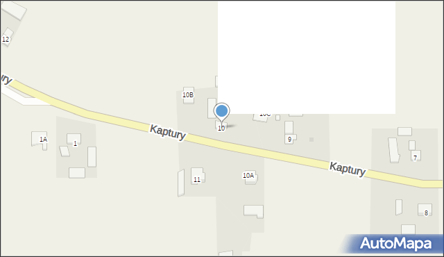 Kaptury, Kaptury, 10, mapa Kaptury
