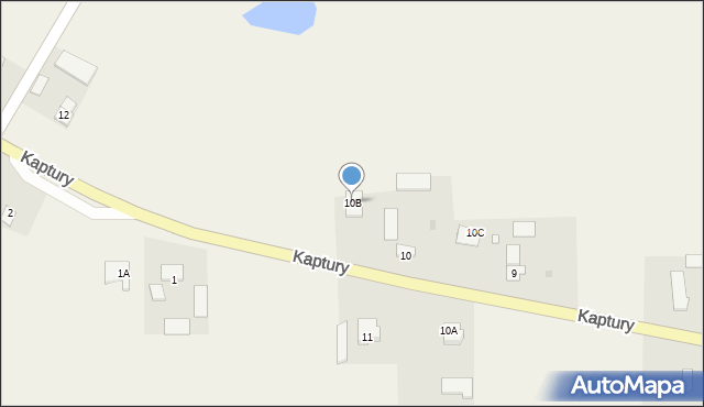 Kaptury, Kaptury, 10B, mapa Kaptury